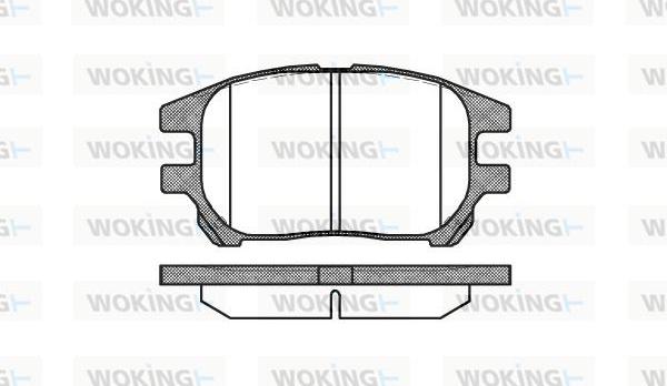 Woking P8723.00 - Bremžu uzliku kompl., Disku bremzes adetalas.lv