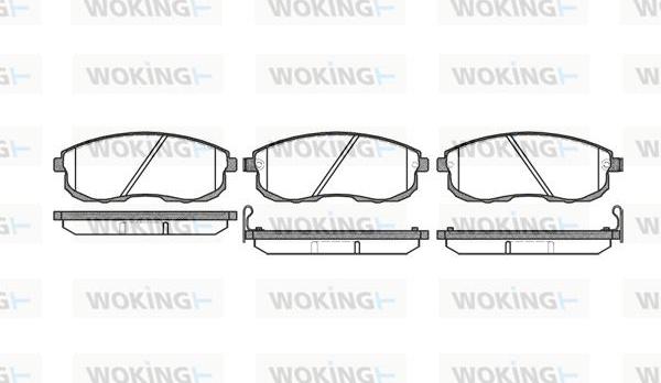 Woking P3933.12 - Bremžu uzliku kompl., Disku bremzes adetalas.lv