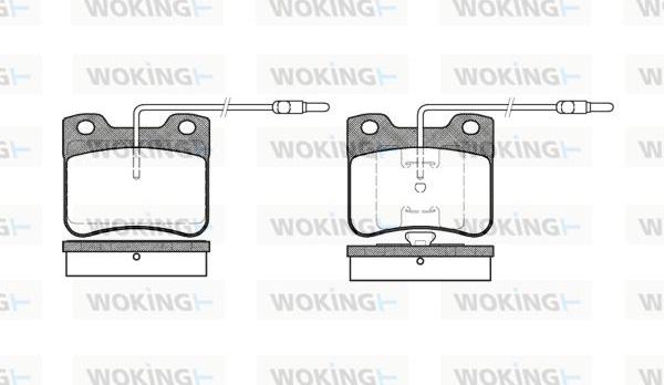 Woking P3473.04 - Bremžu uzliku kompl., Disku bremzes adetalas.lv