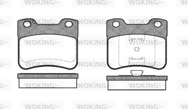 Woking P3473.10 - Bremžu uzliku kompl., Disku bremzes adetalas.lv