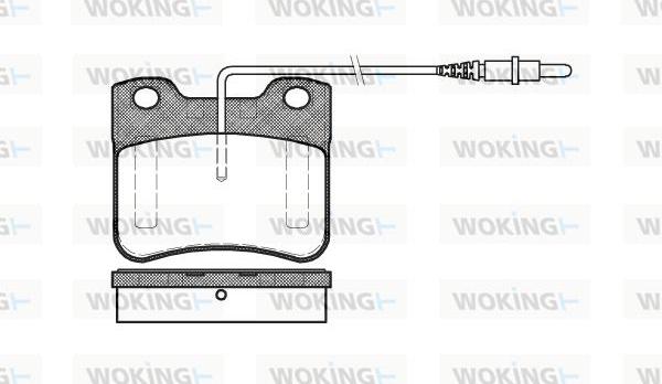 Woking P3473.24 - Bremžu uzliku kompl., Disku bremzes adetalas.lv