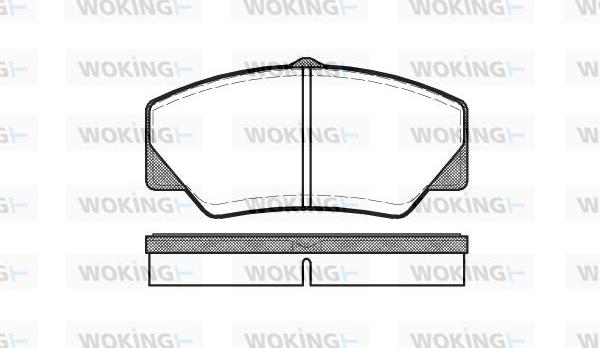 Woking P3063.00 - Bremžu uzliku kompl., Disku bremzes adetalas.lv