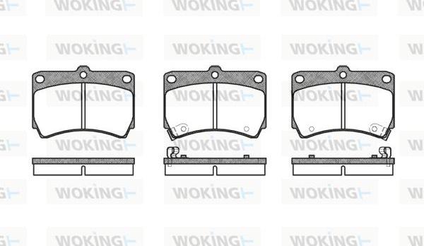 Woking P3123.12 - Bremžu uzliku kompl., Disku bremzes adetalas.lv