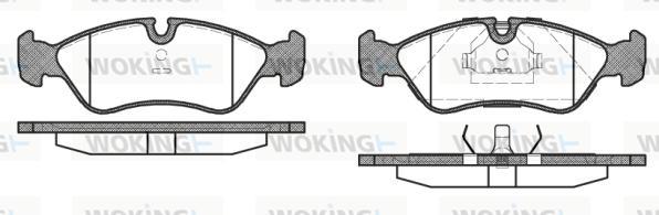 Woking P3863.10 - Bremžu uzliku kompl., Disku bremzes adetalas.lv