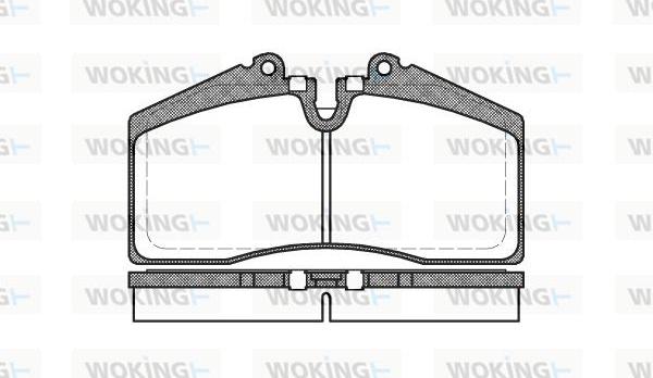 Woking P3883.00 - Bremžu uzliku kompl., Disku bremzes adetalas.lv