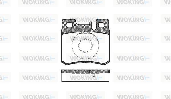 Woking P3823.20 - Bremžu uzliku kompl., Disku bremzes adetalas.lv