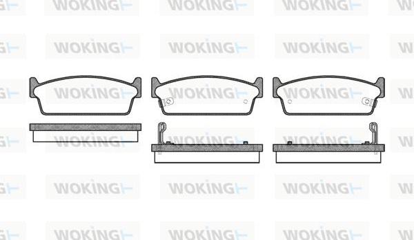 Woking P3273.02 - Bremžu uzliku kompl., Disku bremzes adetalas.lv