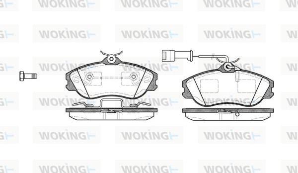 Woking P3763.22 - Bremžu uzliku kompl., Disku bremzes adetalas.lv