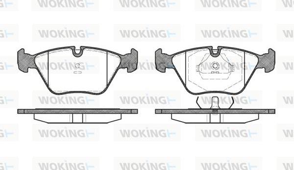 Woking P3703.40 - Bremžu uzliku kompl., Disku bremzes adetalas.lv