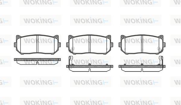 Woking P7493.02 - Bremžu uzliku kompl., Disku bremzes adetalas.lv