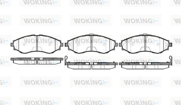 Woking P7453.32 - Bremžu uzliku kompl., Disku bremzes adetalas.lv