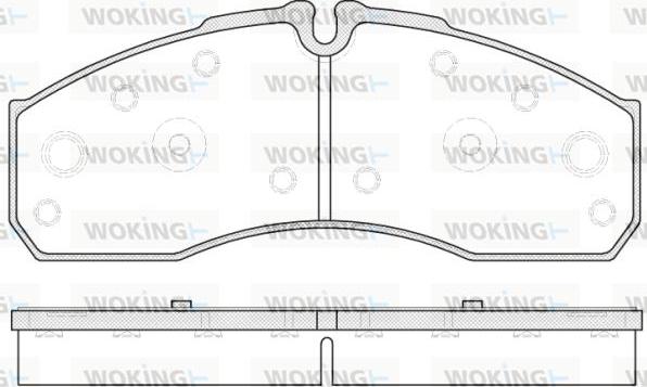 Woking P7513.30 - Bremžu uzliku kompl., Disku bremzes adetalas.lv