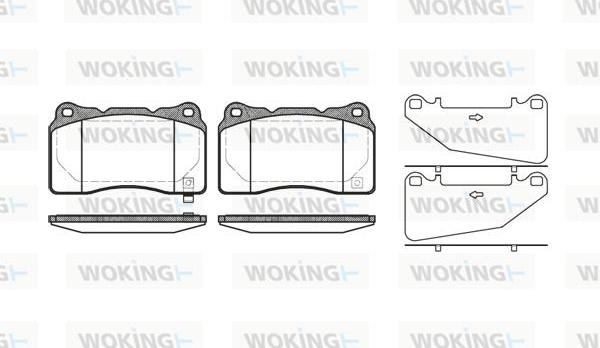 Woking P7663.32 - Bremžu uzliku kompl., Disku bremzes adetalas.lv