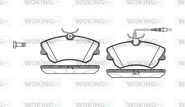 Woking P7383.02 - Bremžu uzliku kompl., Disku bremzes adetalas.lv