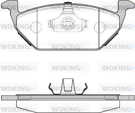 Woking P7333.00 - Bremžu uzliku kompl., Disku bremzes adetalas.lv