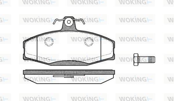 Woking P7203.20 - Bremžu uzliku kompl., Disku bremzes adetalas.lv