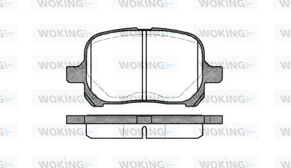 Woking P7213.00 - Bremžu uzliku kompl., Disku bremzes adetalas.lv