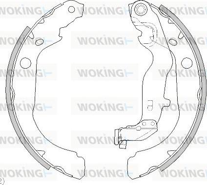 Woking Z4444.00 - Bremžu loki adetalas.lv