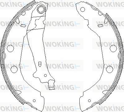 Woking Z4415.00 - Bremžu loki adetalas.lv