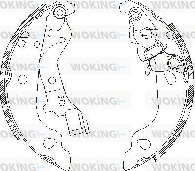 Woking Z4099.00 - Bremžu loki adetalas.lv