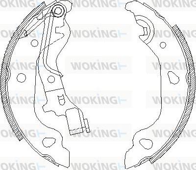 Woking Z4098.00 - Bremžu loki adetalas.lv