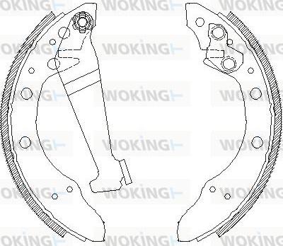 Woking Z4046.00 - Bremžu loki adetalas.lv