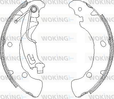 Woking Z4041.01 - Bremžu loki adetalas.lv