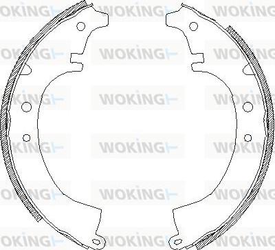 Woking Z4087.00 - Bremžu loki adetalas.lv