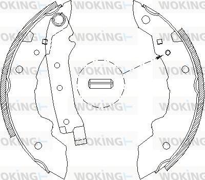 Woking Z4038.00 - Bremžu loki adetalas.lv