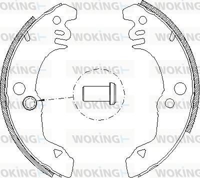 Woking Z4021.00 - Bremžu loki adetalas.lv