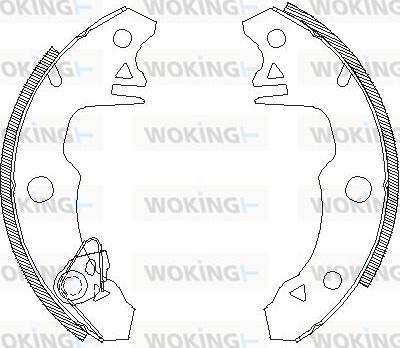 Woking Z4022.00 - Bremžu loki adetalas.lv