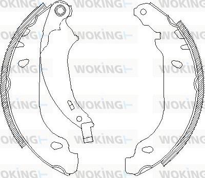 Woking Z4076.00 - Bremžu loki adetalas.lv