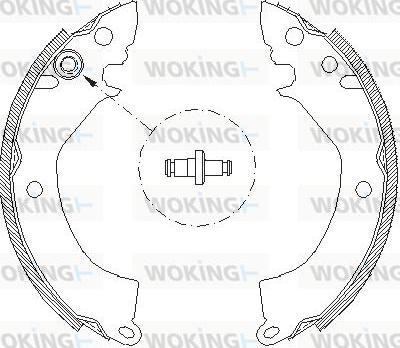 Woking Z4157.00 - Bremžu loki adetalas.lv