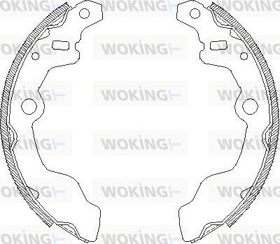 Woking Z4164.00 - Bremžu loki adetalas.lv