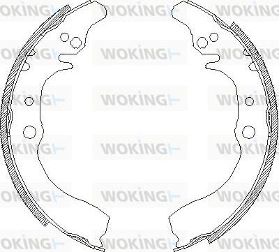 Woking Z4133.00 - Bremžu loki adetalas.lv