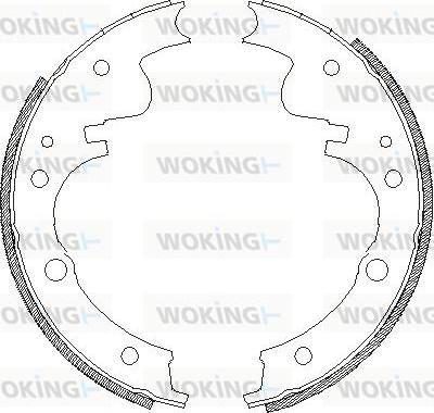 Woking Z4121.00 - Bremžu loki adetalas.lv