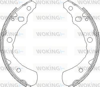 Woking Z4174.00 - Bremžu loki adetalas.lv