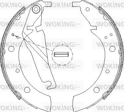 Woking Z4173.00 - Bremžu loki adetalas.lv