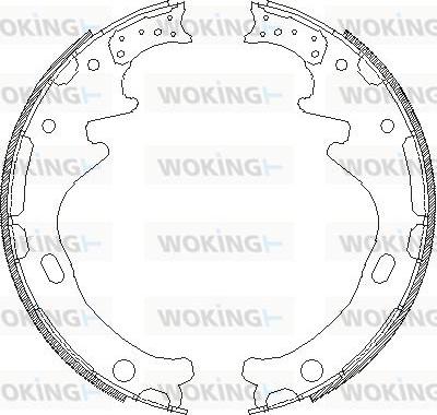 Woking Z4358.00 - Bremžu loki adetalas.lv