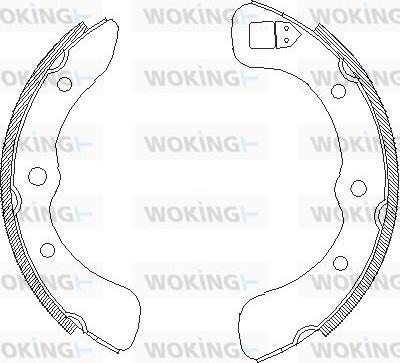 Woking Z4352.00 - Bremžu loki adetalas.lv