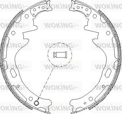 Woking Z4357.00 - Bremžu loki adetalas.lv