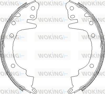 Woking Z4369.00 - Bremžu loki adetalas.lv