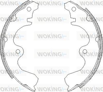 Woking Z4361.00 - Bremžu loki adetalas.lv