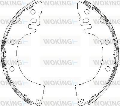 Woking Z4368.00 - Bremžu loki adetalas.lv