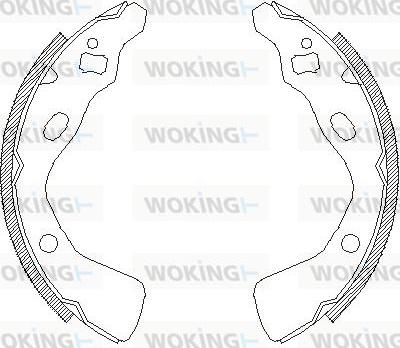 Woking Z4382.00 - Bremžu loki adetalas.lv