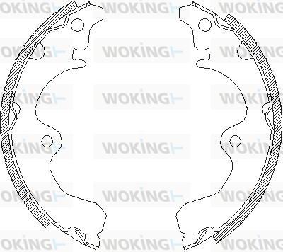 Woking Z4334.00 - Bremžu loki adetalas.lv