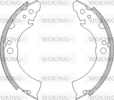 Woking Z4331.00 - Bremžu loki adetalas.lv