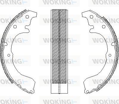 Woking Z4333.00 - Bremžu loki adetalas.lv