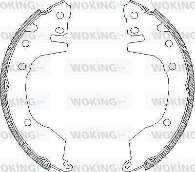 Woking Z4376.00 - Bremžu loki adetalas.lv