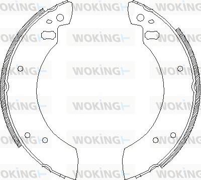 Woking Z4254.00 - Bremžu loki adetalas.lv